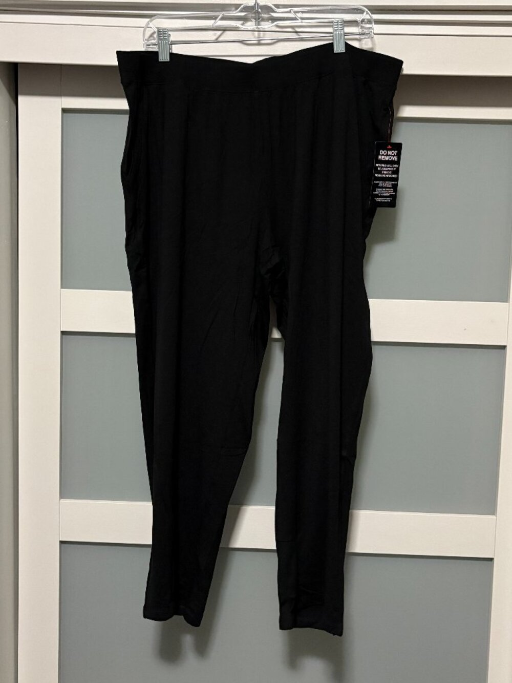 Anywear by Catherines Black Comfort Pull on pants sz 1XWP 1X Petite NEW NWT
